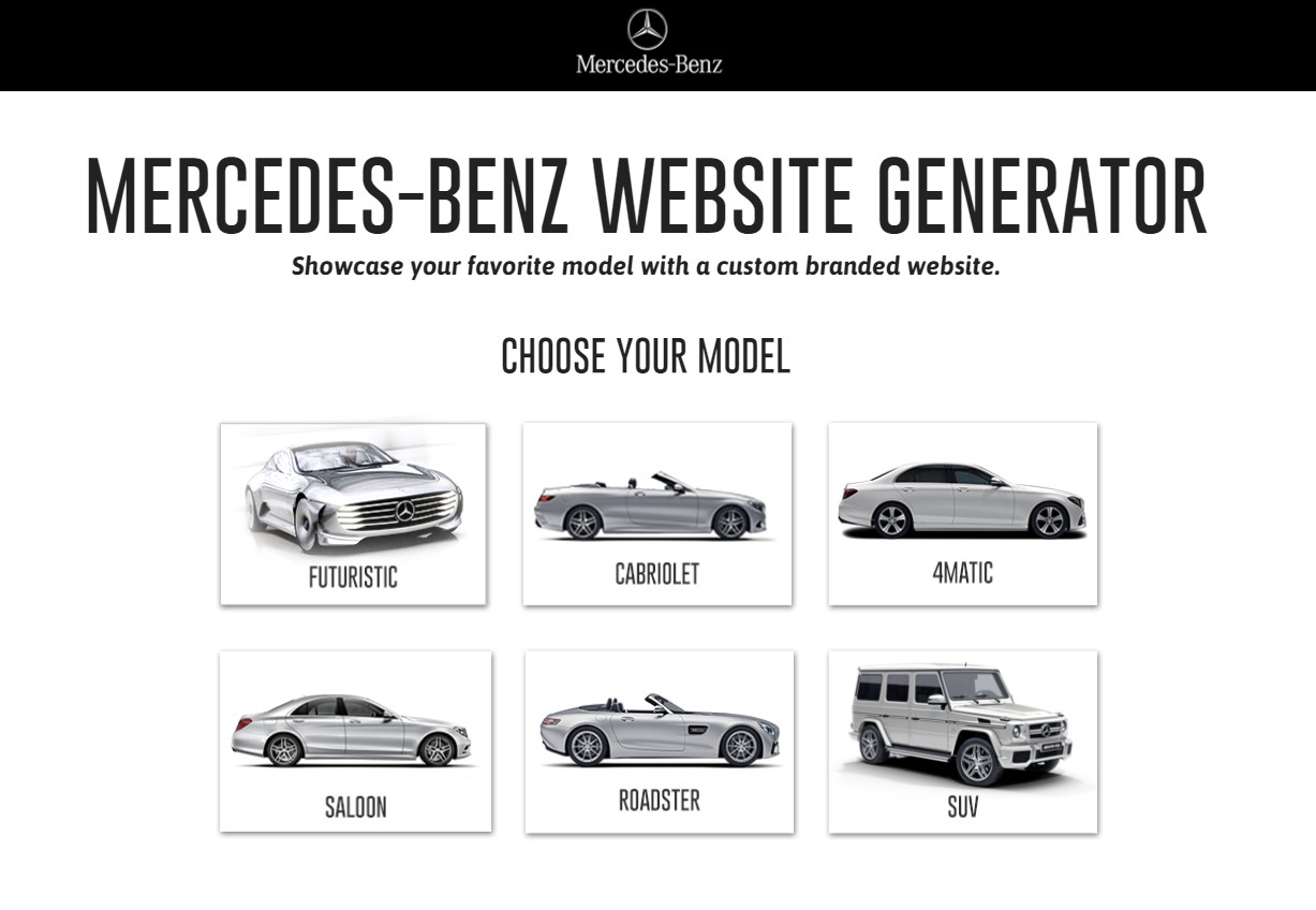 Mercedes Benz Emaze Website-Generator